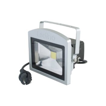 LED dobíjací reflektor Benrath 20NB, núdzové osvetlenie, výška 19 cm