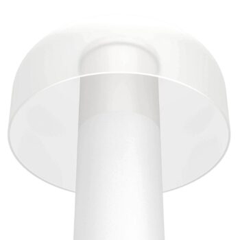 LED dobíjacia stolná lampa Ponente, Ø 16 cm, biela, CCT, stmievateľná