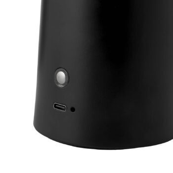 LED dobíjacia stolová lampa Faye Prenosná, čierna, stmievateľná, USB