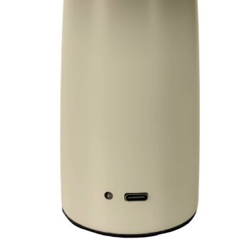 LED dobíjacia stolová lampa Pilu, béžová Výška 16,5 cm kov Touchdim
