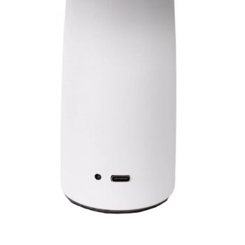 LED dobíjacia stolová lampa Pilu, biela, výška 16,5 cm kovová touchdim