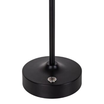 LED dobíjacia stolová lampa Pina čierna 27,8 cm kov/sklo Touch