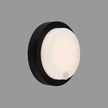 LED dobíjacie vonkajšie nástenné svietidlo 3765015, senzor, čierne