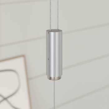 LED drevená závesná lampa Karinja, prírodná