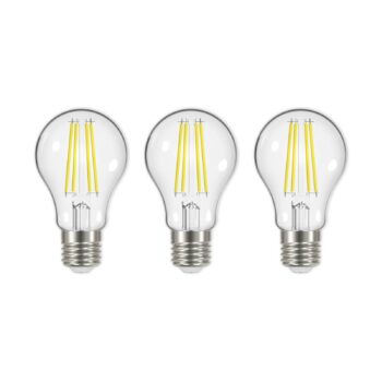 LED filament E27 5W 3000K 1 060lm číra súprava 3ks
