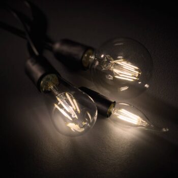 LED filament žiarovka E27 8W Switch stmievač 2700K