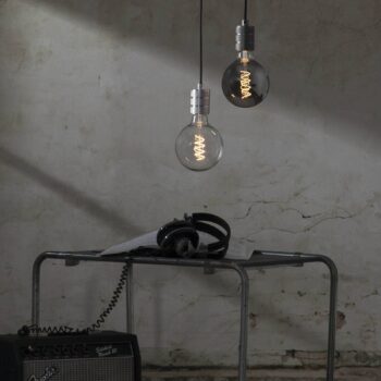 LED globe E27 2W G125 Decoled Spiral smoke
