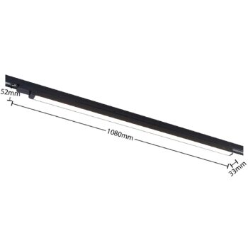 LED koľajnicové svetlo Arcchio Harlow, čierne, 109 cm, 3 000 K