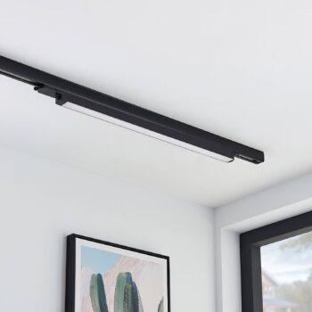 LED koľajnicové svetlo Arcchio Harlow, čierne, 69 cm, 3 000 K