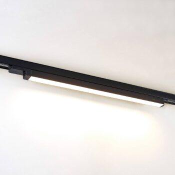 LED koľajnicové svetlo Arcchio Harlow, čierne, 69 cm, 3 000 K