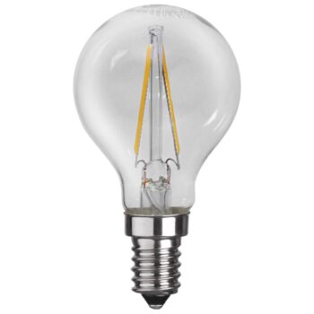 LED kvapková žiarovka E14 P45 2 W 2700K filament