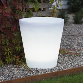 LED kvetináč Assisi osvetlený Ø 37 cm