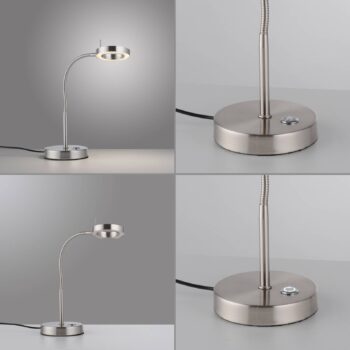 LED lampa Hensko ohybné rameno, dotykový stmievač