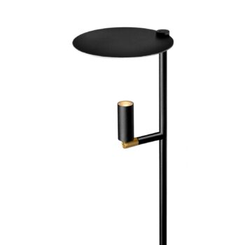 LED lampa Kelly svetlá nastaviteľné čierna/zlatá