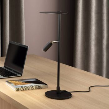 LED lampa Kelly, svetlá nastaviteľné čierna/zlatá