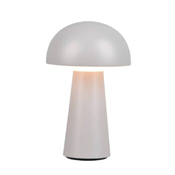LED lampa Lennon IP44, batéria, stmievač, sivá