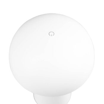 LED lampa Lennon IP44, batéria, touchdim, biela