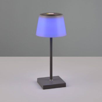 LED lampa Sanchez RGBW a stmievač antracitová