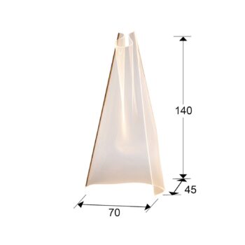 LED lampa Velos, ružové zlato, organicky tvarovaná
