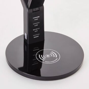 LED lampa na písací stôl Kaila, čierna