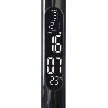 LED lampa na písací stôl Success s hodinami čierna