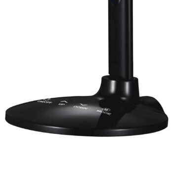 LED lampa na písací stôl Success s hodinami čierna