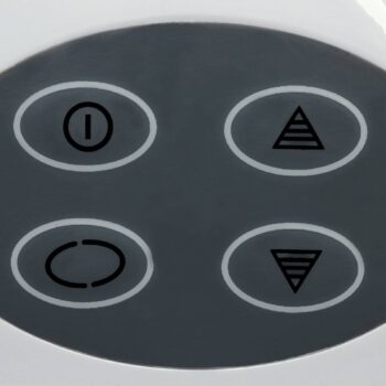 LED lupa MAULcrystal, biela, svorka, stmievateľné