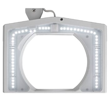 LED lupa MAULvitrum, biela, svorka, kov
