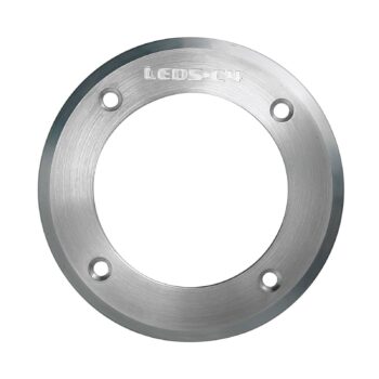 LED nájazdové svietidlá Gea, Ø 18 cm, 3000K, nerezová oceľ