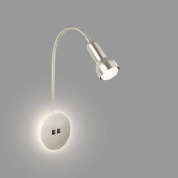 LED nást. lampa 2178012, dvoj. sp., niklová matná