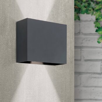 LED nástenná lampa Akzent meniteľný uhol čierna