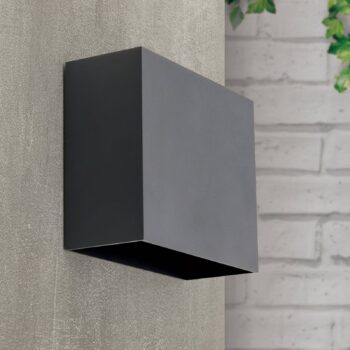 LED nástenná lampa Akzent meniteľný uhol čierna