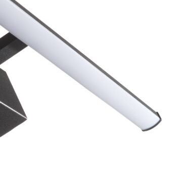 LED nástenná lampa Nala, čierna, Š 50 cm