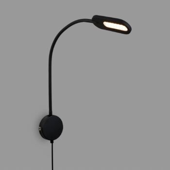 LED nástenné svetlo 2177015 so stmievačom, čierna