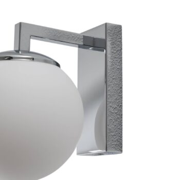 LED nástenné svetlo Aseor, sklo, chróm