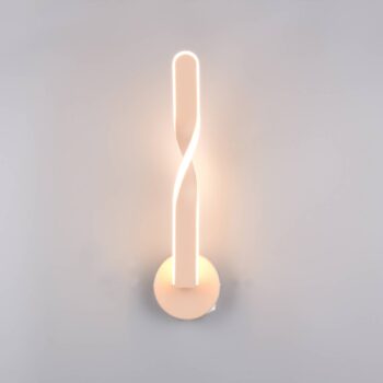 LED nástenné svetlo Ginko, piesok, kov, výška 45,5 cm