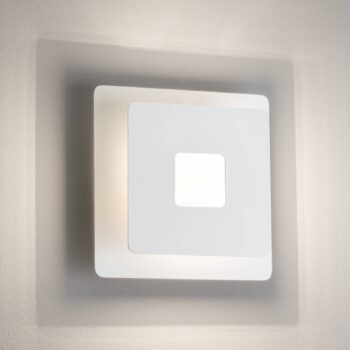 LED nástenné svetlo Hennes, šírka 18 cm, biele