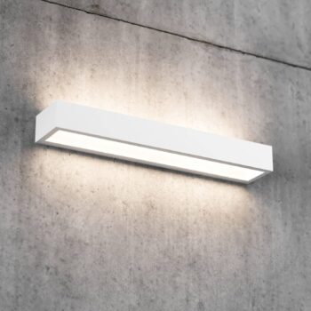 LED nástenné svetlo Mera, šírka 40 cm, biele, 3 000 K