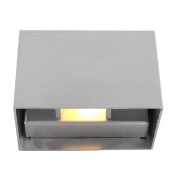 LED nástenné svetlo Muro 3365, oceľovo sivá, hranaté, G9, 2700 K