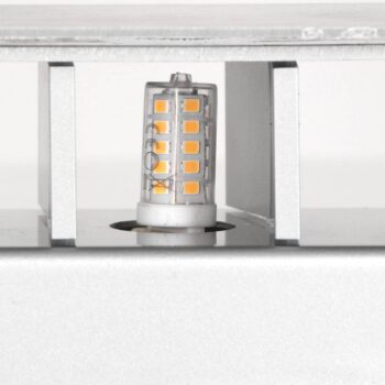 LED nástenné svetlo Muro 3365, oceľovo sivá, hranaté, G9, 2700 K