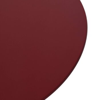 LED nástenné svetlo Orios Plus, červené, Ø 30 cm, oceľ