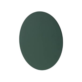LED nástenné svetlo Orios Plus, zelené, Ø 30 cm, oceľ