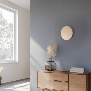 LED nástenné svetlo Orios Plus, zlaté, Ø 30 cm, oceľ