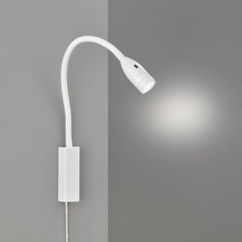LED nástenné svetlo Sten, biele, výška 61 cm, ovládanie gestami