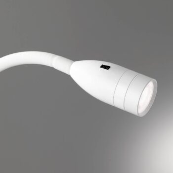 LED nástenné svetlo Sten, biele, výška 61 cm, ovládanie gestami