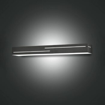 LED nástenné svietidlo Banny, antracitová farba, šírka 50 cm, Up- &