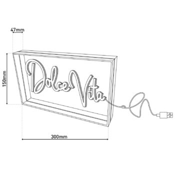 LED nástenné svietidlo Dolce Vita, číre, 30x15 cm, plast USB RGB