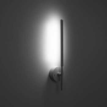 LED nástenné svietidlo Focus, biele 46,5 cm kovové 2-svetelné nastaviteľné