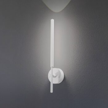 LED nástenné svietidlo Focus, biele 46,5 cm kovové 2-svetelné nastaviteľné
