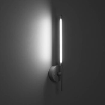 LED nástenné svietidlo Focus, biele 46,5 cm kovové 2-svetelné nastaviteľné
